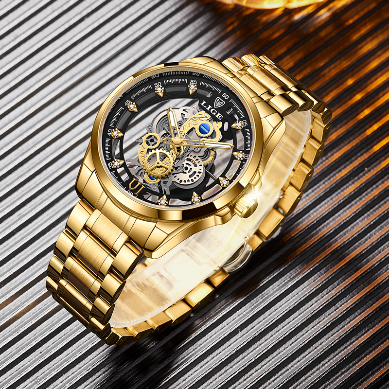 2026 LIGE Men Watch Skeleton A - مراجعة Luxury Watch Exhibition وسعره