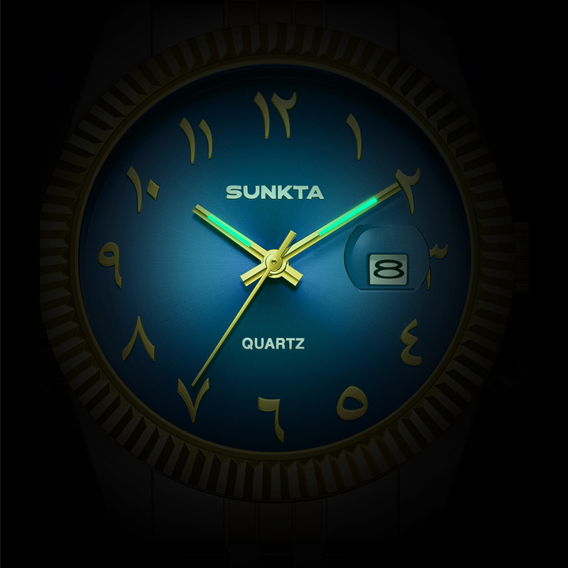 SUNKTA Top Brand Luxury Women' - مراجعة Luxury Watch With Arabic Numerals وسعره