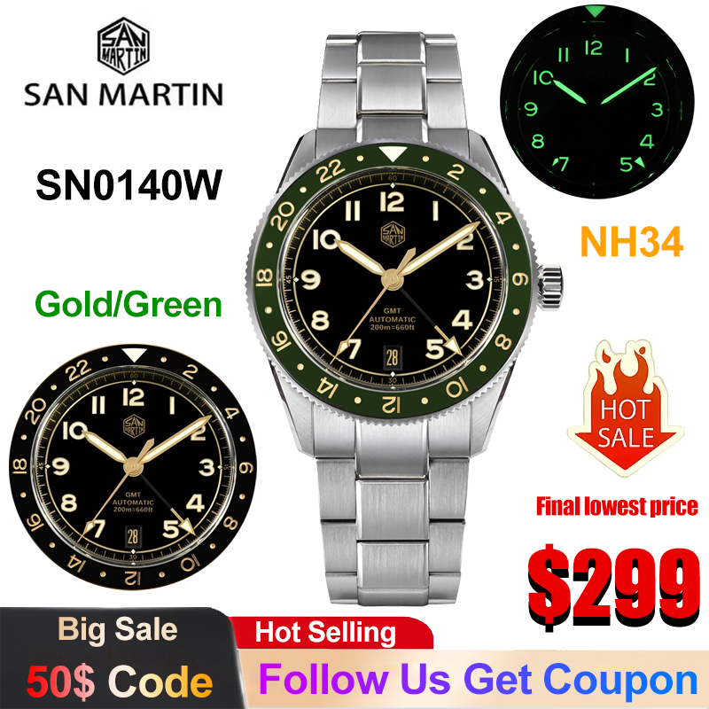 San Martin SN0140W Mechanical  - مراجعة Luxury Watch La وسعره
