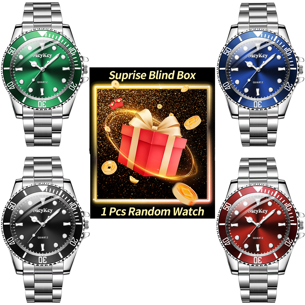 1PC Surprise Mystery Watch Bli - مراجعة Luxury Watch Case وسعره