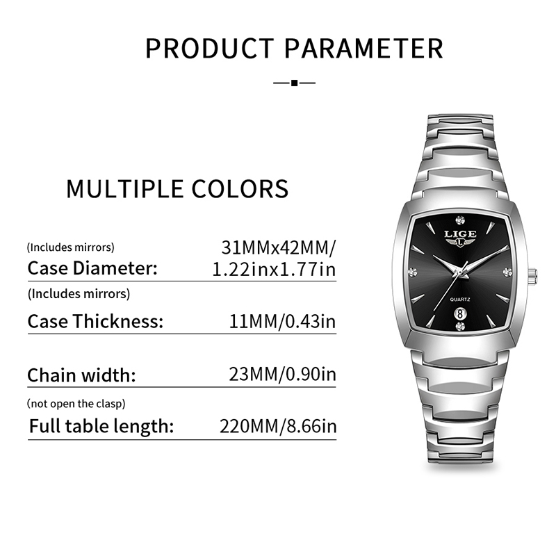 LIGE Watch women Business Luxu - مراجعة Luxury Watch With Bracelet وسعره