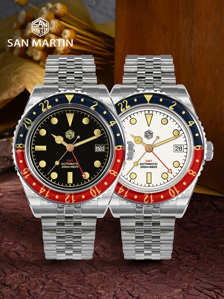 San Martin NH34 40mm GMT Luxur - مراجعة Luxury Watch La وسعره