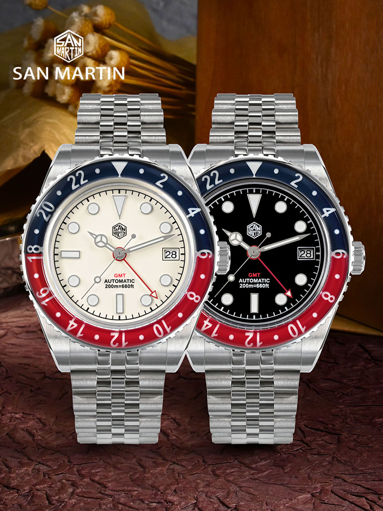 San Martin NH34 40mm GMT Luxur - مراجعة Luxury Watch La وسعره