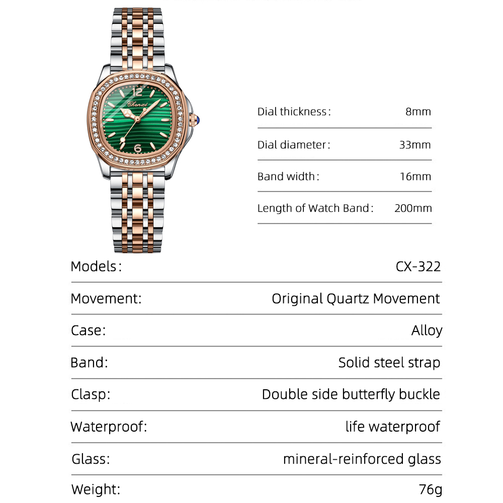 CHENXI Elegant End Luxury Wome - مراجعة Luxury Watch Events وسعره