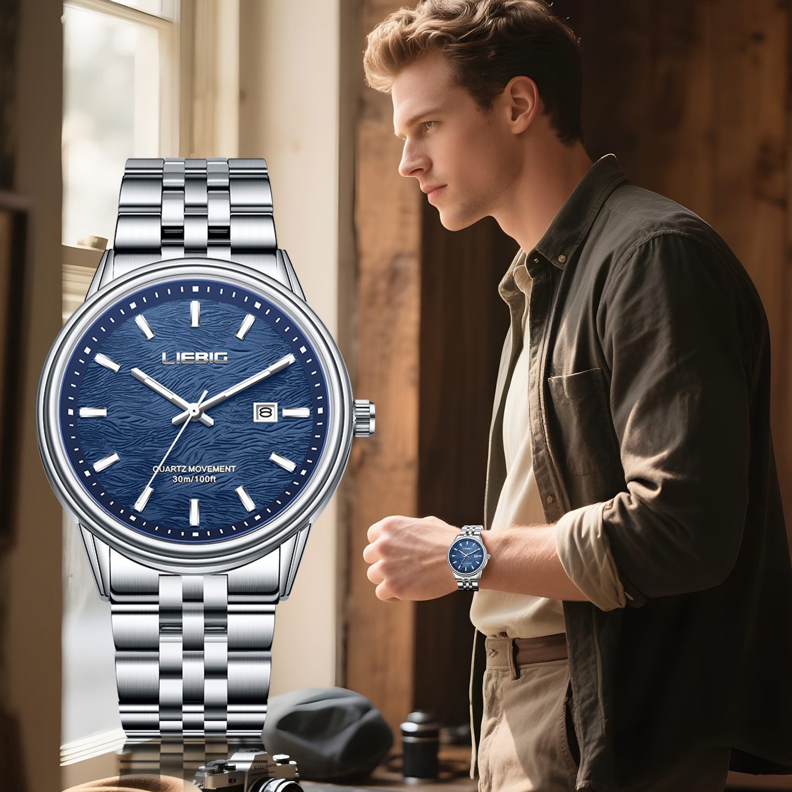 LIEBIG New Stainless Steel Str - مراجعة Luxury Watch List وسعره