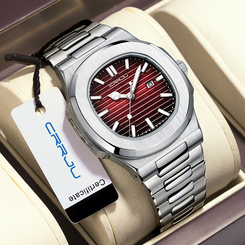 CRRJU Top Luxury Brand Man Wat - مراجعة Luxury Watch Exhibition وسعره