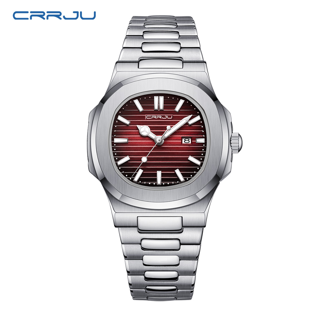 CRRJU Top Luxury Brand Man Wat - مراجعة Luxury Watch Exhibition وسعره