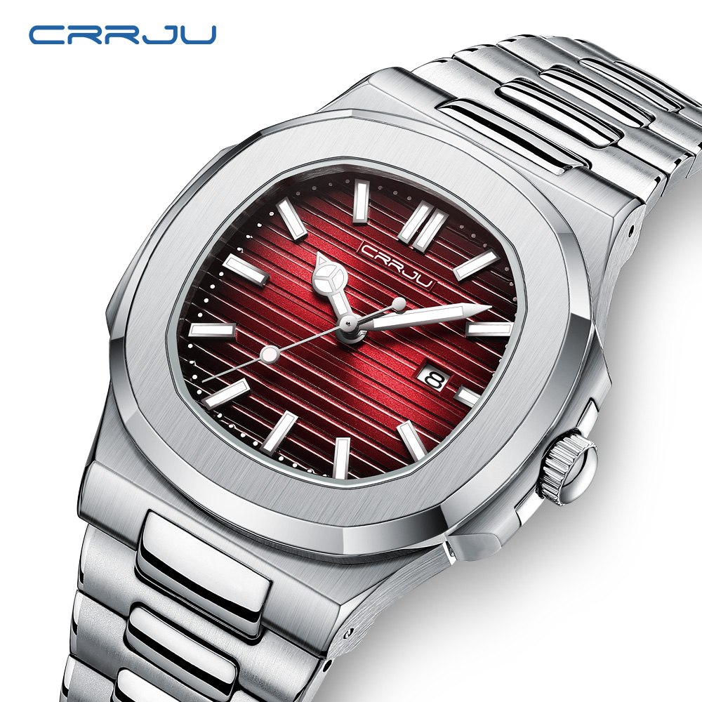 CRRJU Top Luxury Brand Man Wat - مراجعة Luxury Watch Exhibition وسعره