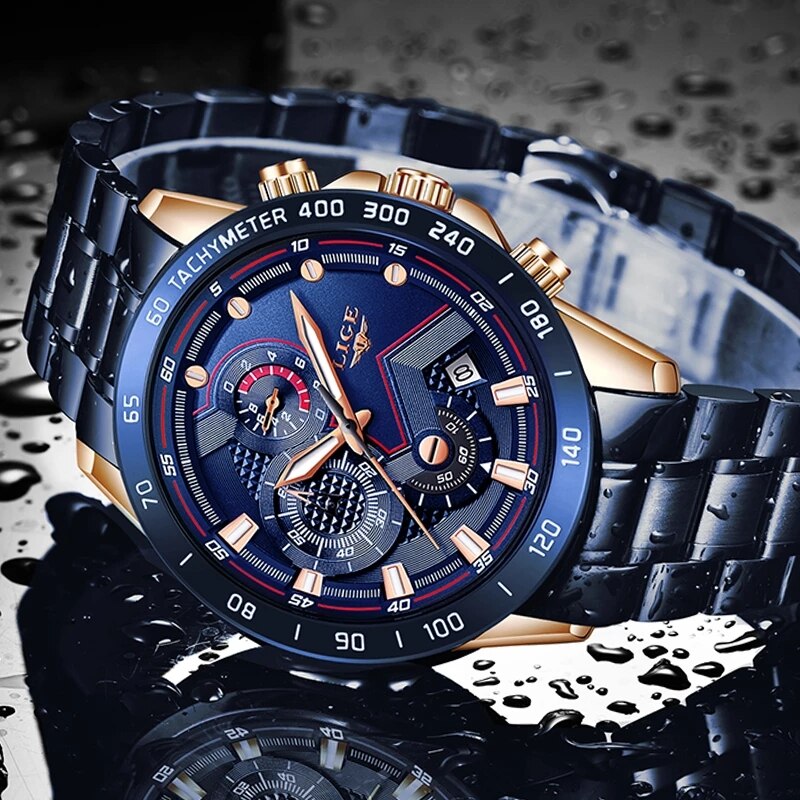 LIGE New Fashion Watches Men S - مراجعة Luxury Watch Exhibition وسعره