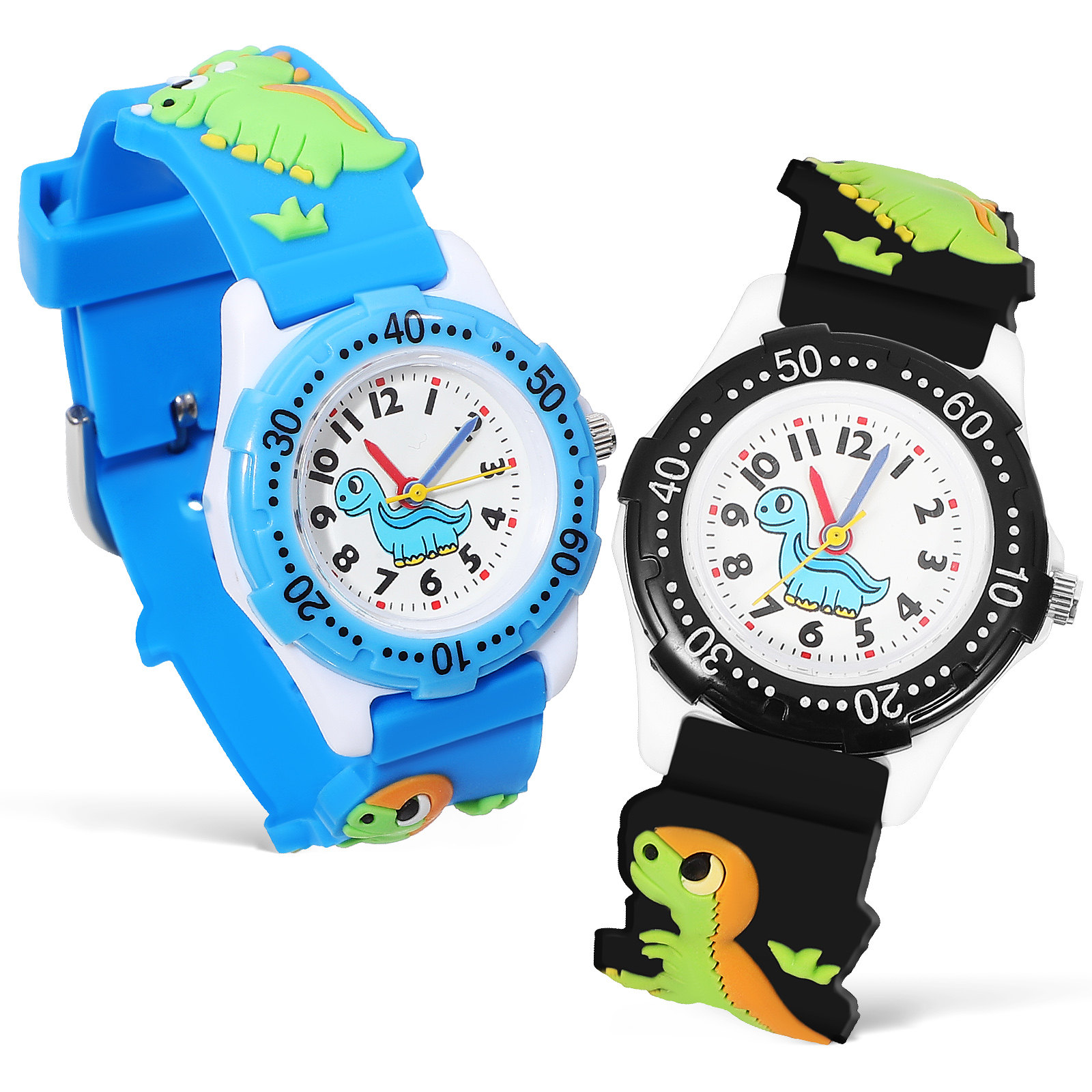 2Pcs Kids Waterproof Watches 3 - مراجعة Luxury Watch With Arabic Numerals وسعره