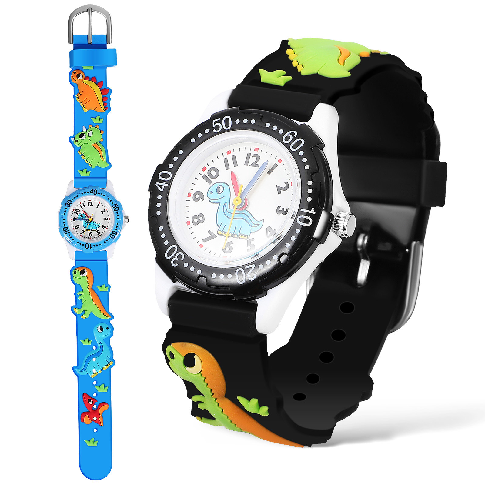 2Pcs Kids Waterproof Watches 3 - مراجعة Luxury Watch With Arabic Numerals وسعره