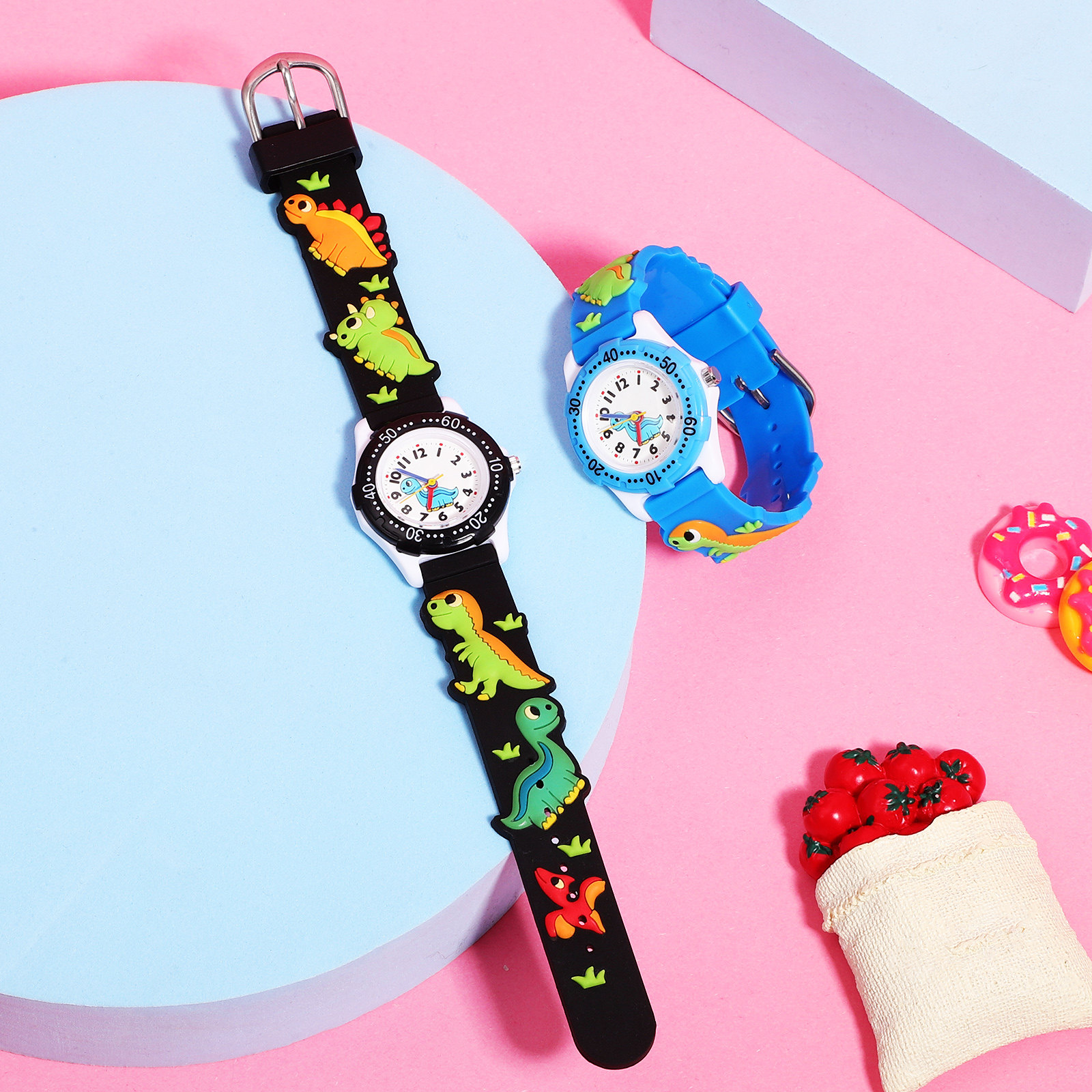2Pcs Kids Waterproof Watches 3 - مراجعة Luxury Watch With Arabic Numerals وسعره