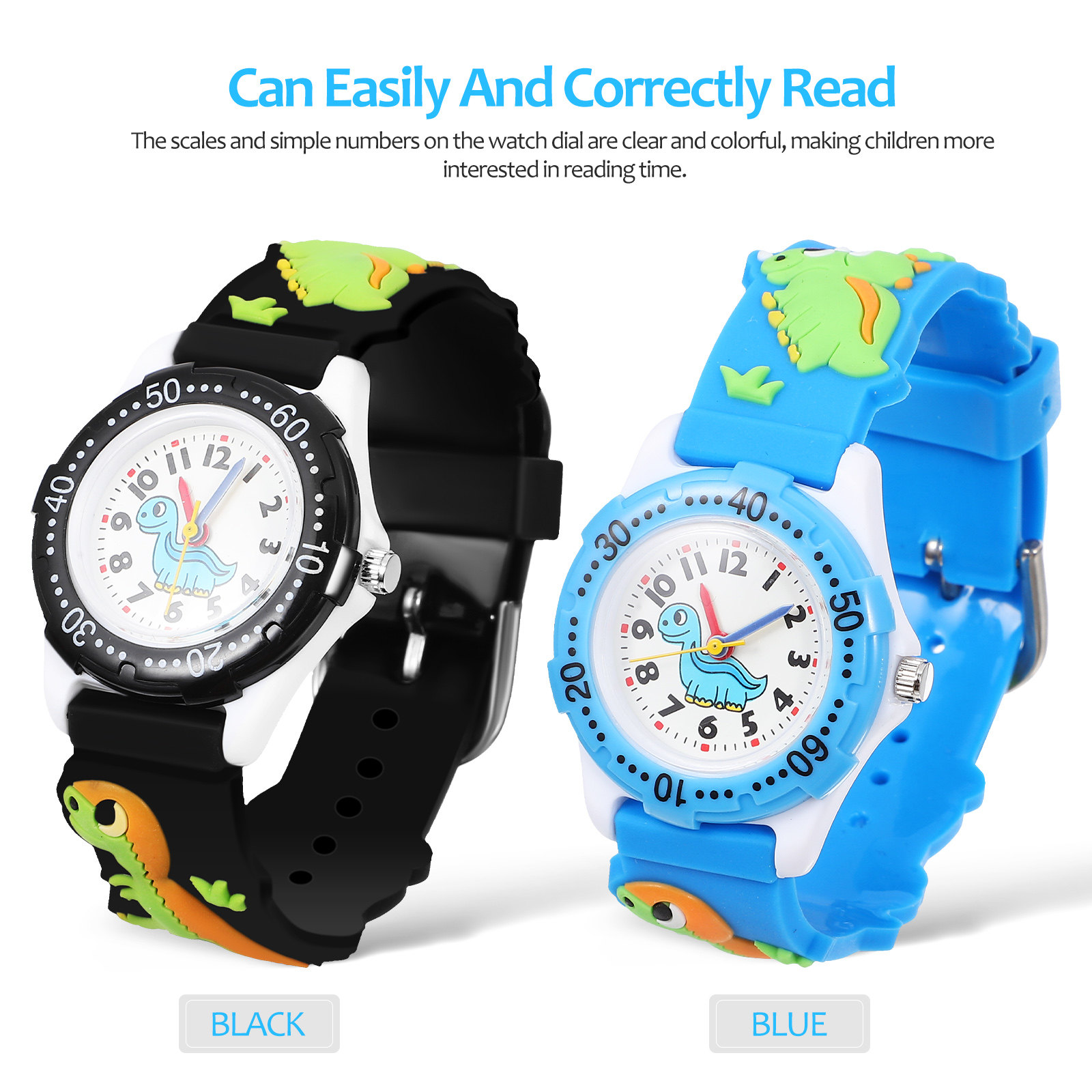 2Pcs Kids Waterproof Watches 3 - مراجعة Luxury Watch With Arabic Numerals وسعره