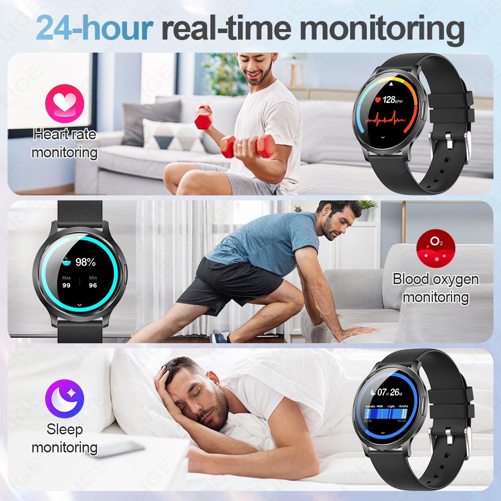 New LIGE Ultra-thin AMOLED HD  - مراجعة Luxury Watch Hd وسعره
