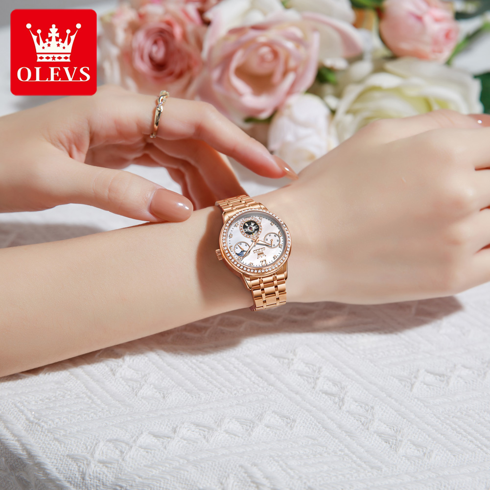 OLEVS Women's Watches Top Bran - مراجعة Luxury Watch With Bracelet وسعره