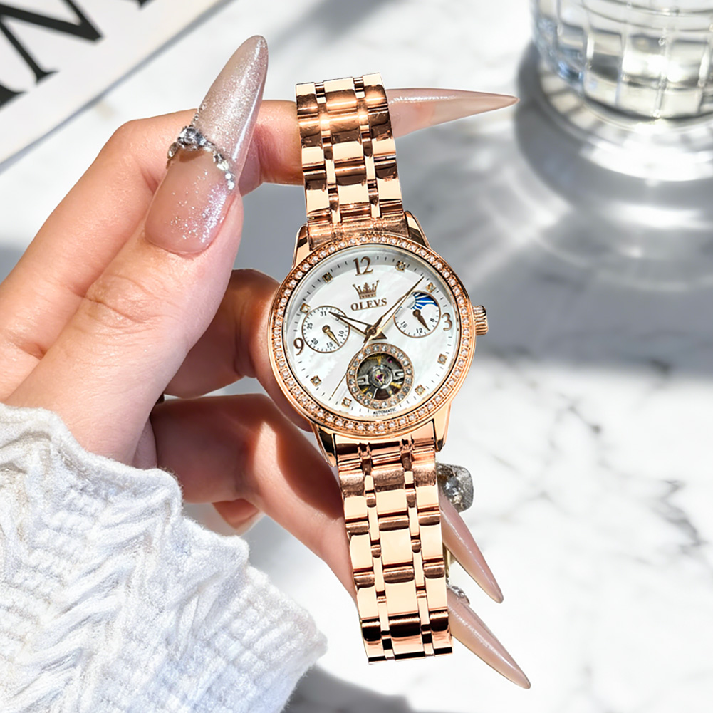 OLEVS Women's Watches Top Bran - مراجعة Luxury Watch With Bracelet وسعره
