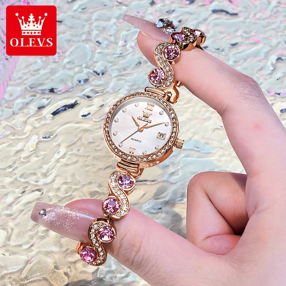 OLEVS 5633 Women Watch Dress E - مراجعة Luxury Watch Hd وسعره