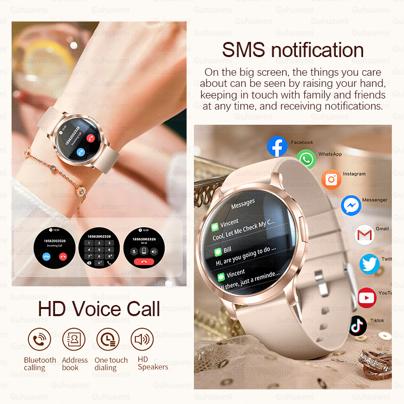 2025 New Smart Watch Women 1.3 - مراجعة Luxury Watch Hd وسعره