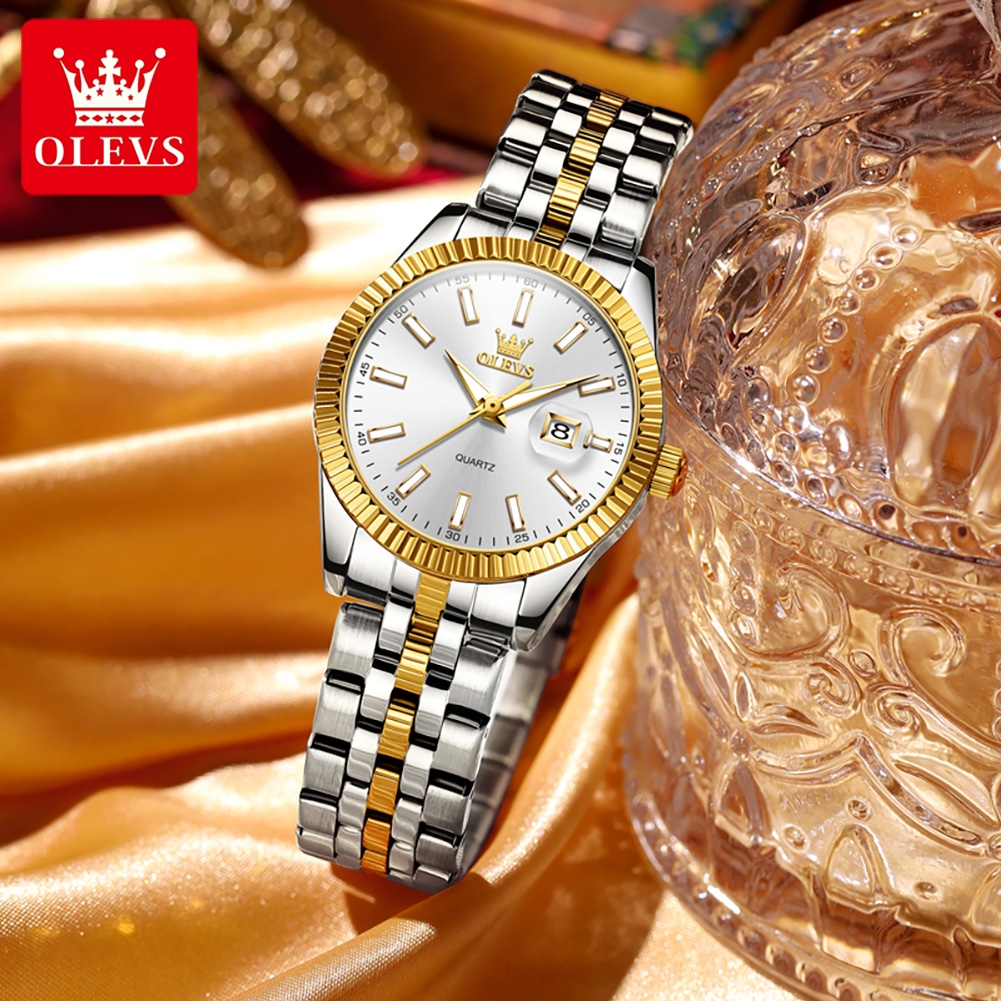 OLEVS 5593 Women Watch Luxury  - مراجعة Luxury Watch Hd وسعره
