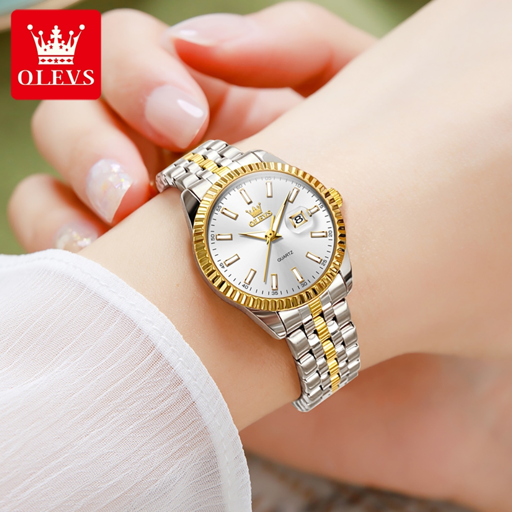 OLEVS 5593 Women Watch Luxury  - مراجعة Luxury Watch Hd وسعره