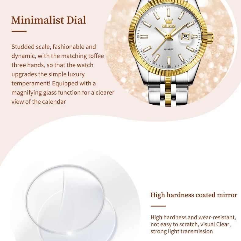 OLEVS 5593 Women Watch Luxury  - مراجعة Luxury Watch Hd وسعره