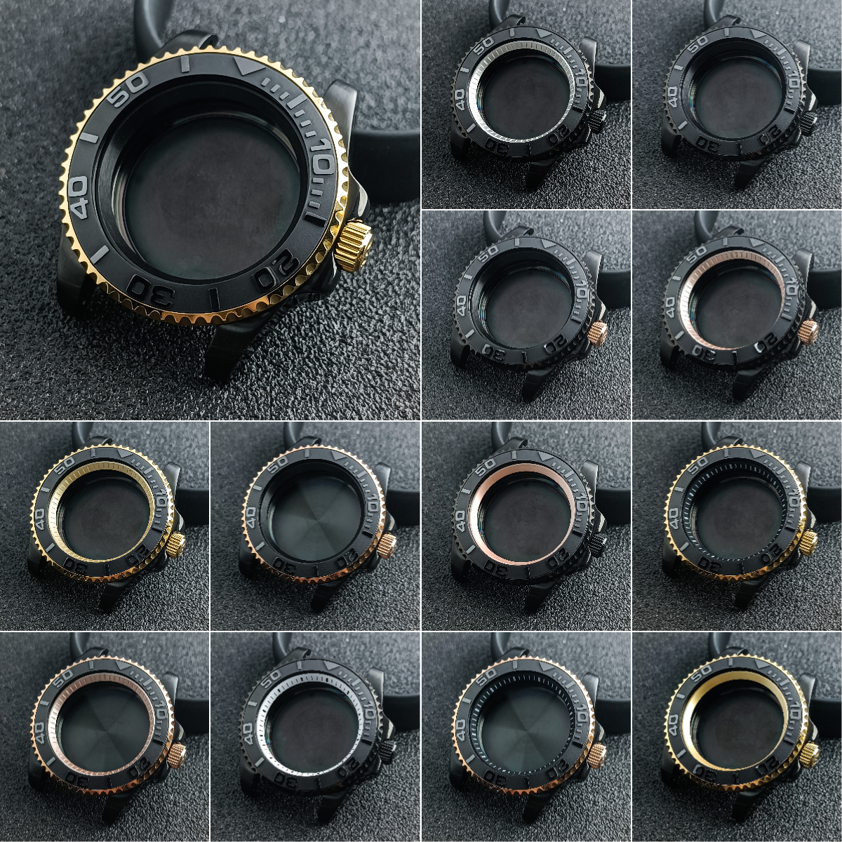 NH35 Case 40.5mm black gold/ro - مراجعة Bronze Case Watch وسعره