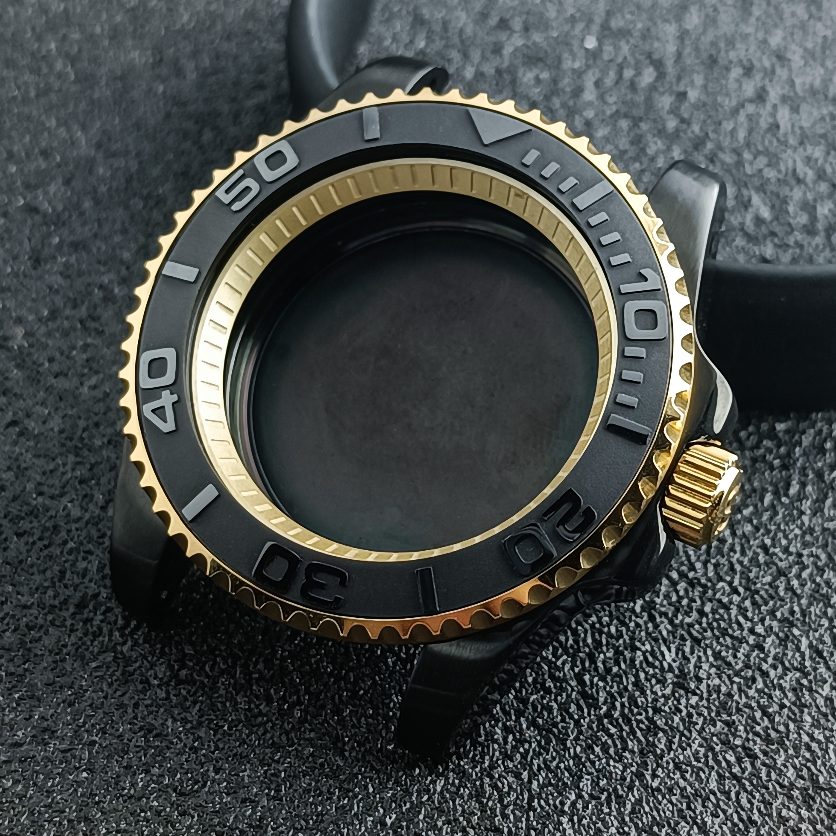 NH35 Case 40.5mm black gold/ro - مراجعة Bronze Case Watch وسعره