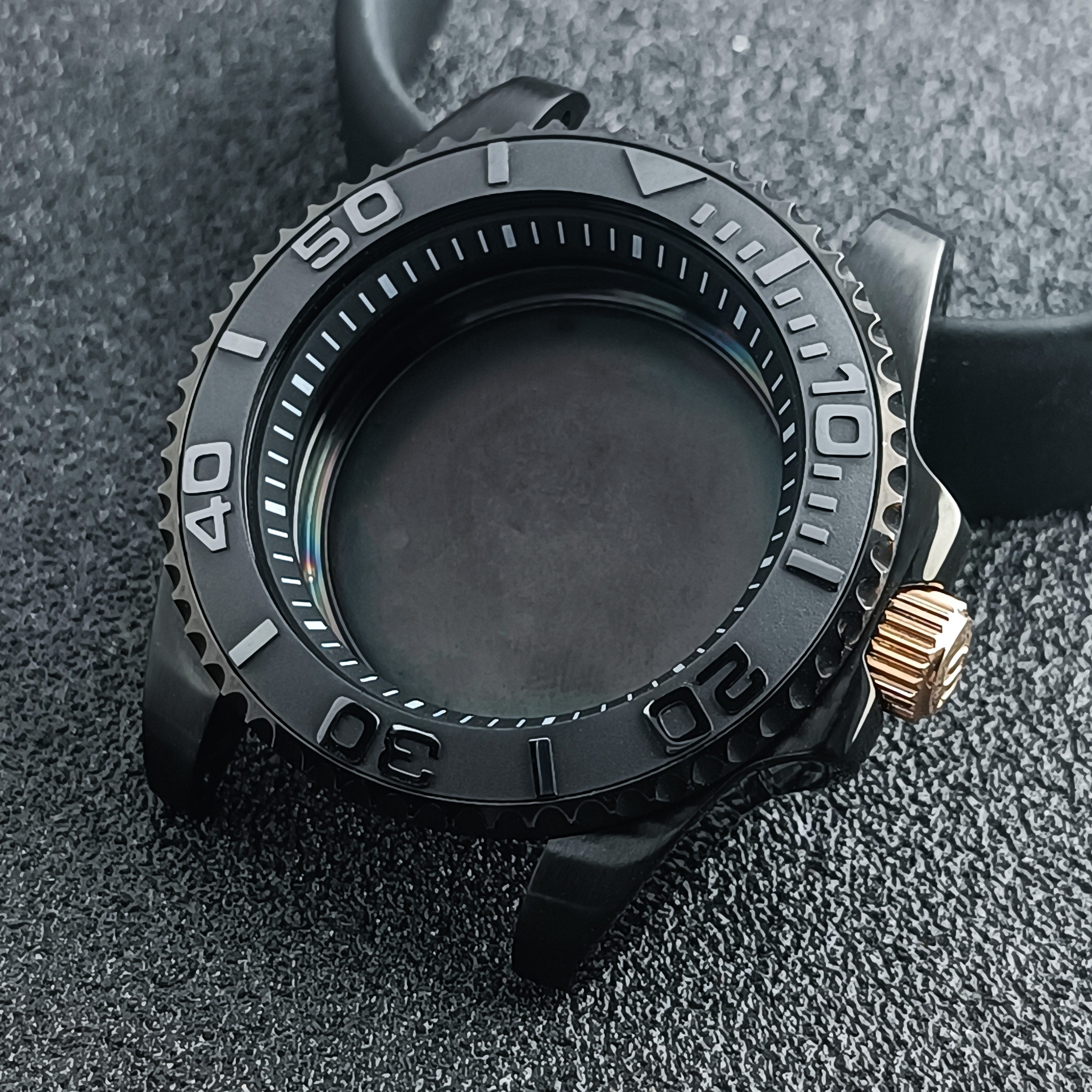 NH35 Case 40.5mm black gold/ro - مراجعة Bronze Case Watch وسعره
