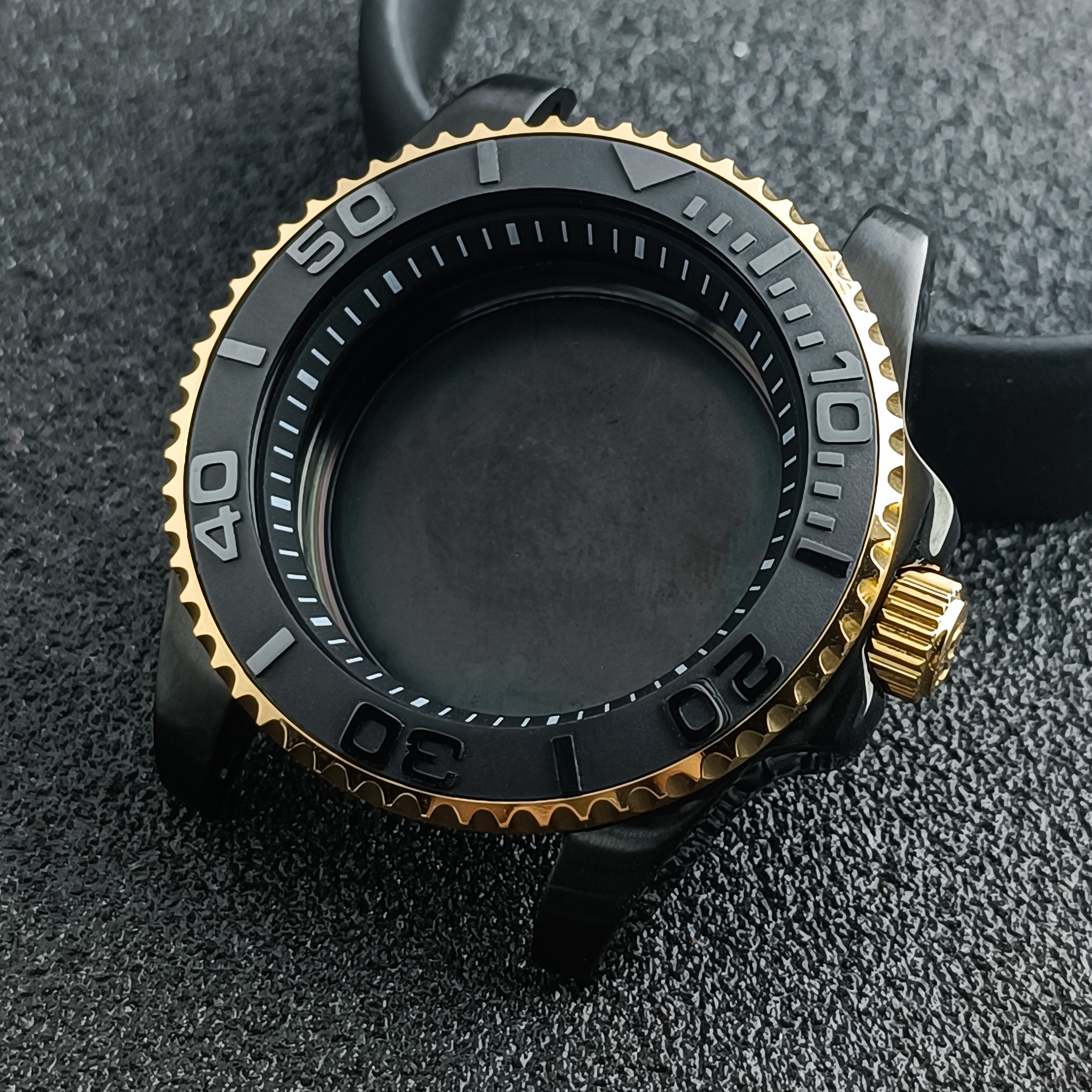 NH35 Case 40.5mm black gold/ro - مراجعة Bronze Case Watch وسعره