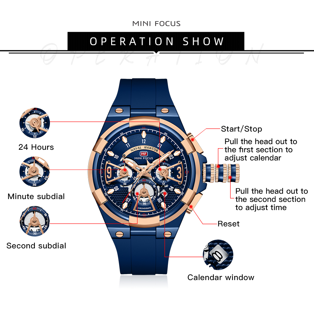 MINI FOCUS Mens Watches Brand  - مراجعة Luxury Watch Exhibition وسعره