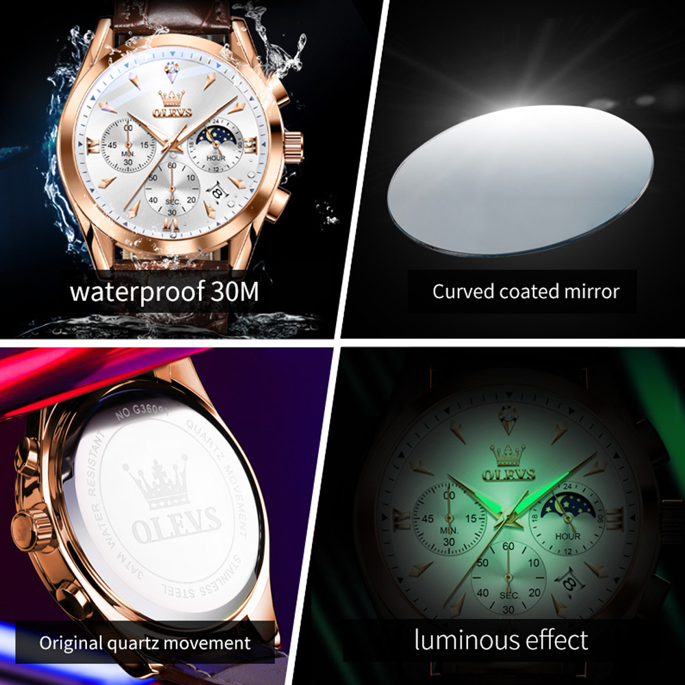 OLEVS Brand New Fashion Quartz - مراجعة Luxury Watch Exhibition وسعره