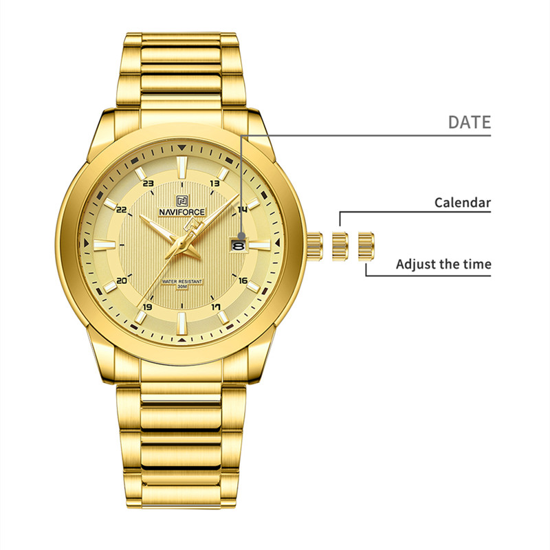 2024 Top Brand NAVIFORCE Mens  - مراجعة Luxury Watch Exhibition وسعره