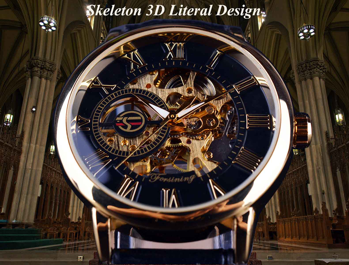 Forsining 3d Logo Design Hollo - مراجعة Luxury Watch Brands Logo وسعره
