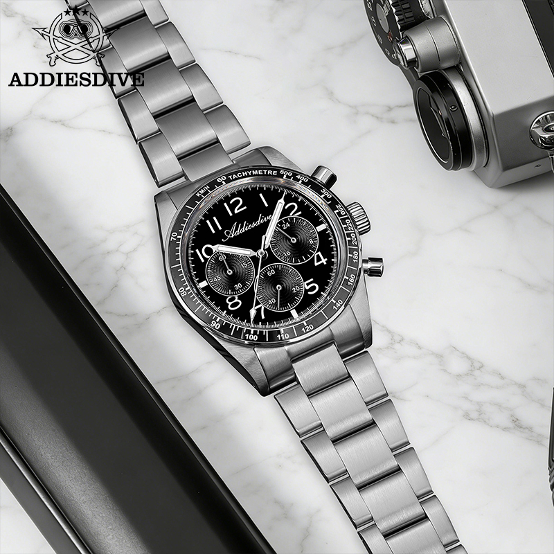 ADDIESDIVE Men Luxury Chronogr - مراجعة Luxury Watch Vintage وسعره