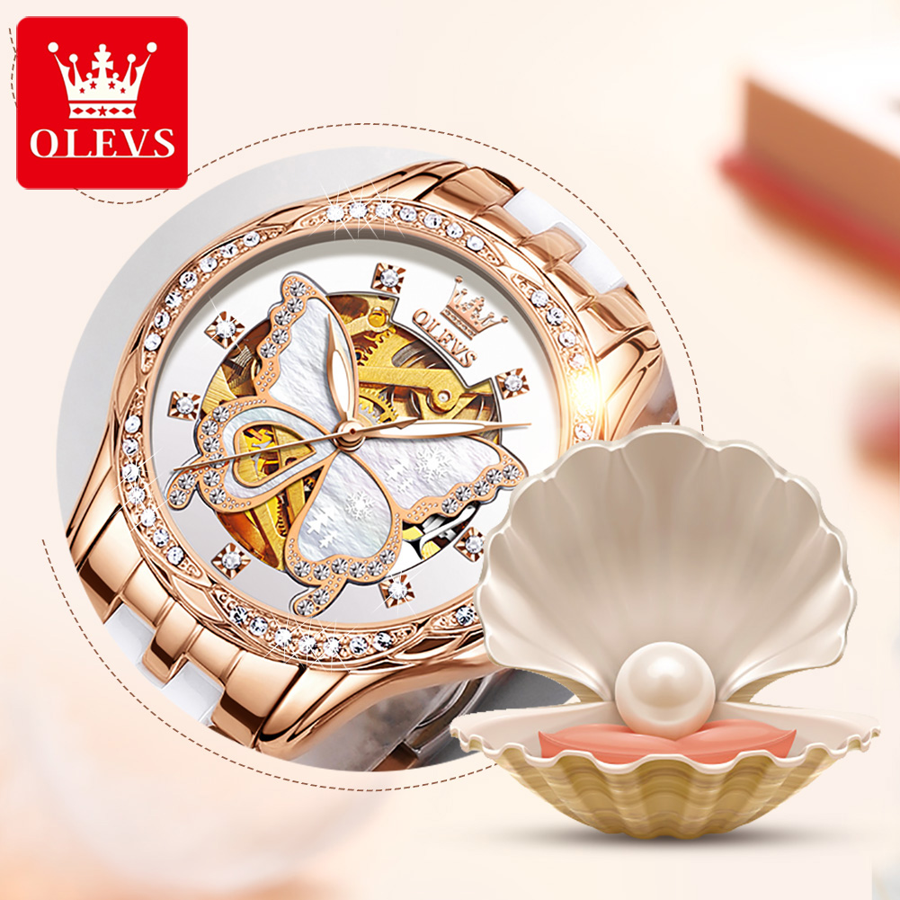 OLEVS 6622 Luxury Women All Au - مراجعة Luxury Watch Hd وسعره