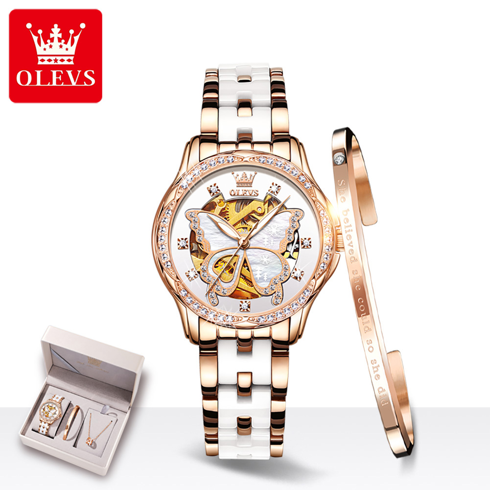 OLEVS 6622 Luxury Women All Au - مراجعة Luxury Watch Hd وسعره