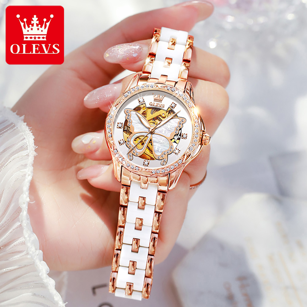 OLEVS 6622 Luxury Women All Au - مراجعة Luxury Watch Hd وسعره