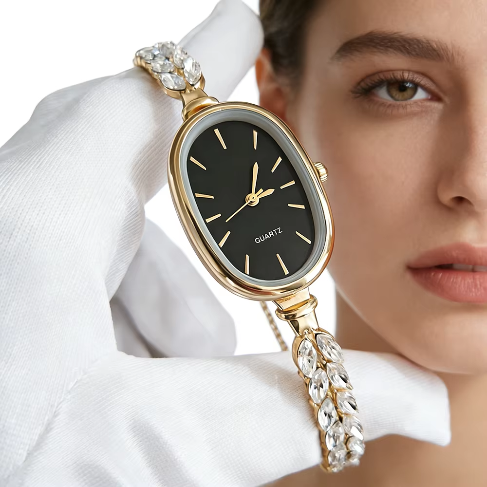 Fashion Oval Dial Women's Quar - مراجعة Luxury Watch Events وسعره